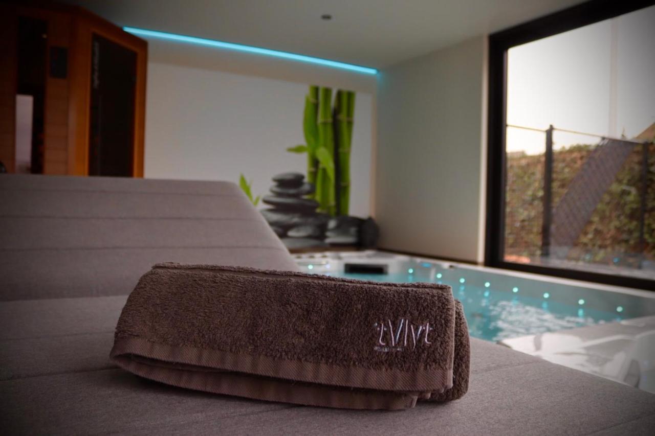 'T Vlyt Vakantiehuis-Wellness Bed and Breakfast Riemst Esterno foto